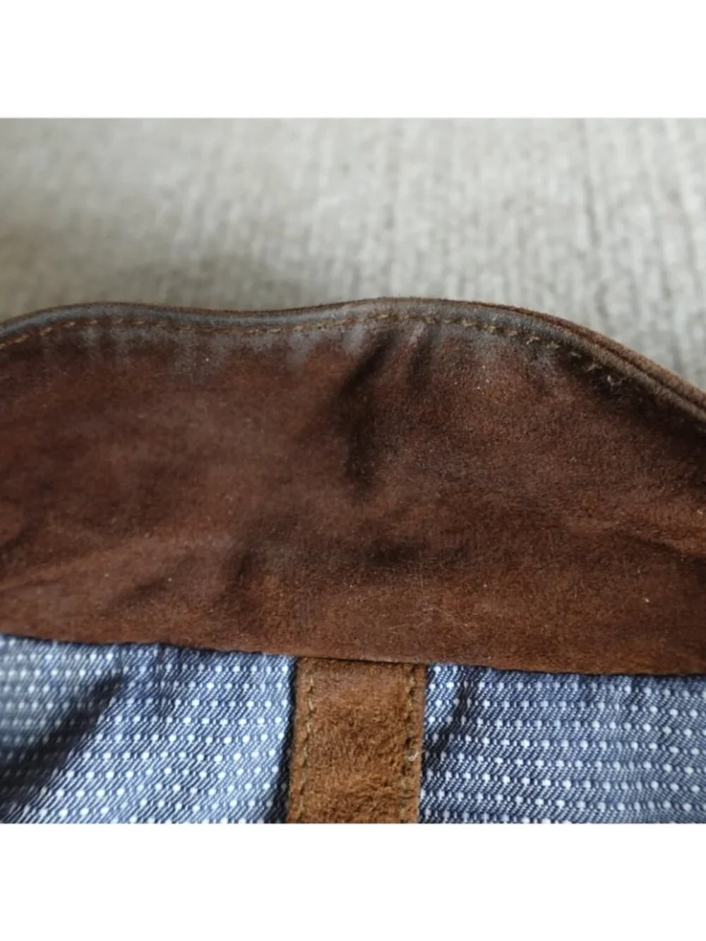 Wilsons Leather Mens Jacket XL Brown Suede Bomber Hooded
